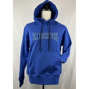 NWT Tango Hotel Blue Distorted Arch Logo Pullover Hoodie Fleece Mens S